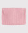Children's fleece-lined knitted snood CHARME pink