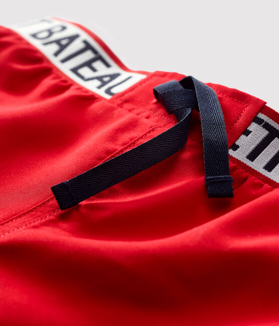 Boys' Recycled Swimming Trunks TERKUIT red