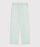 Children's cotton and linen trousers SPRAY blue