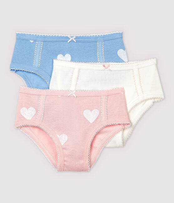 Girls' High-Rise Organic Cotton Briefs - 3-Pack variante 1