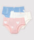 Girls' High-Rise Organic Cotton Briefs - 3-Pack