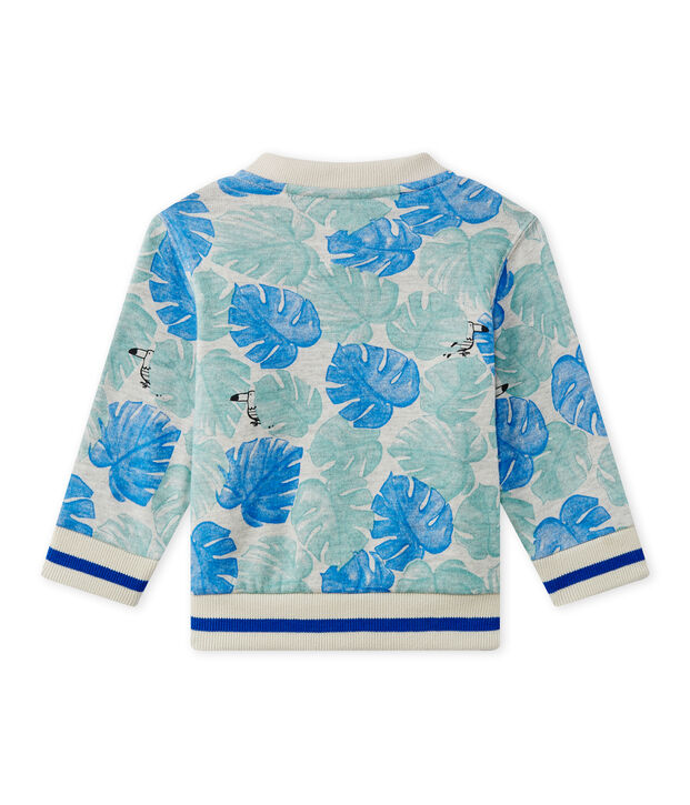 Baby boy's print cardigan grey/multicolor