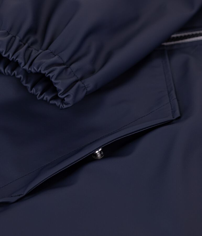 Women's short raincoat blue