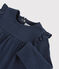 Babies' Cotton Blouse SMOKING blue/MARSHMALLOW white