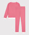 Women's stripey cotton pyjamas CORRIDA red/MARSHMALLOW white