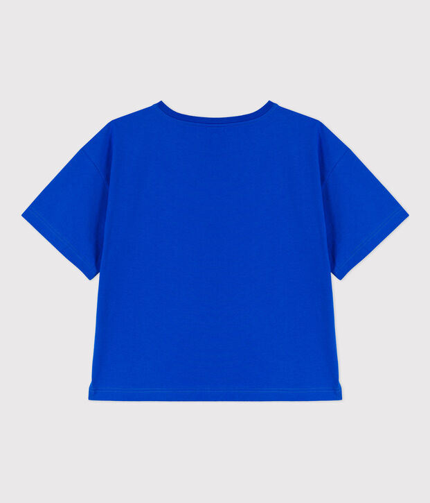 Women's Boxy Cotton T-Shirt blue