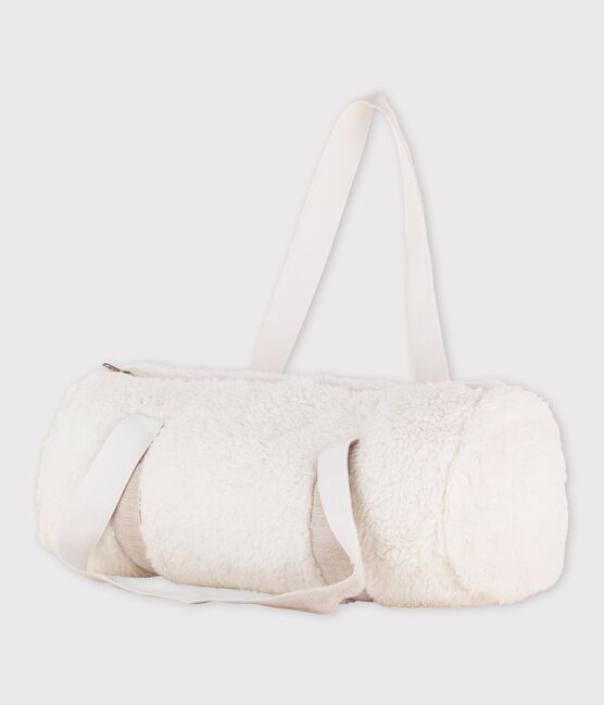 Duffle bag in sherpa MARSHMALLOW PRIME white