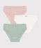 Children's plain cotton knickers - 3-pack variante 1