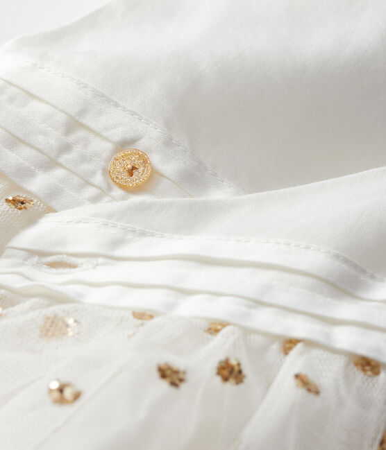 Baby Girls' Dress MARSHMALLOW white/OR yellow