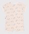 Babies' short animal print cotton jumpsuit MARSHMALLOW white/MULTICO white
