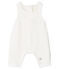 Baby Boys' Long Quilted Tube-Knit Dungarees MARSHMALLOW white