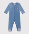 Babies' velour pyjamas BEACH blue