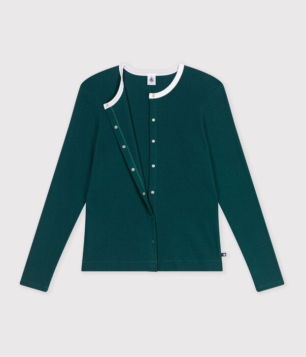 Women's plain cotton cardigan TREE