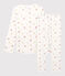 Girls' Floral Cotton Pyjamas MARSHMALLOW white/MULTICO white