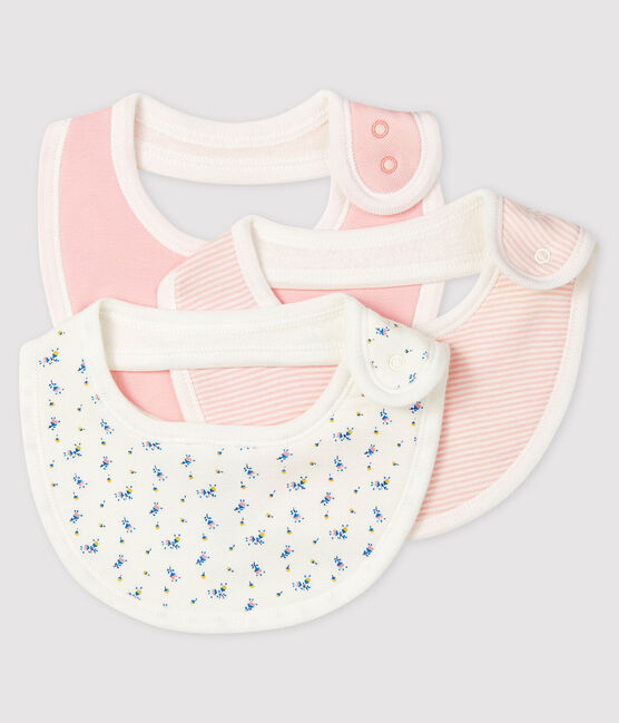 Baby Girls' Ribbed Bibs - 3-Piece Set variante 1