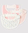 Baby Girls' Ribbed Bibs - 3-Piece Set variante 1