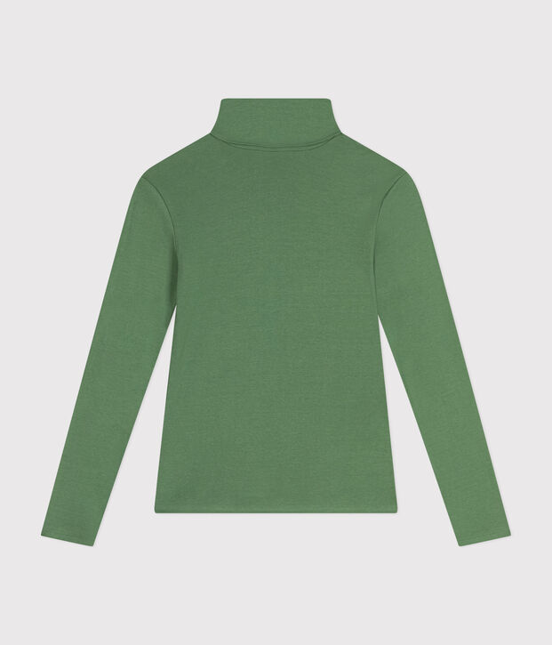 Women's The Iconic rollneck cotton T-shirt green