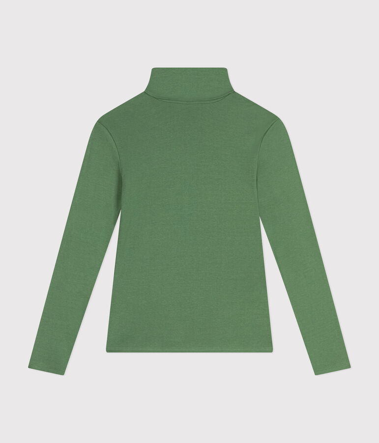 Women's The Iconic rollneck cotton T-shirt green
