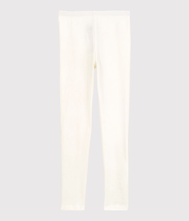 Girls' Lycra Jersey Leggings white
