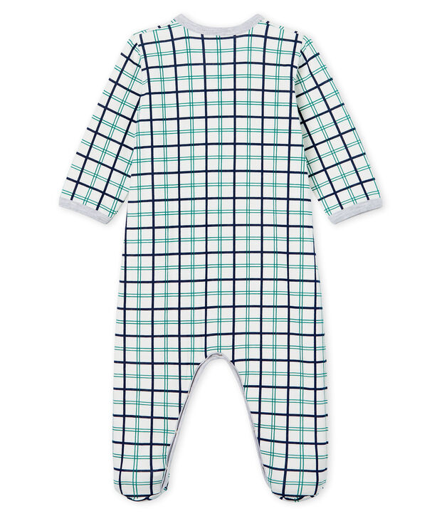 Baby Boys' Tube Knit Sleepsuit white/multicolor