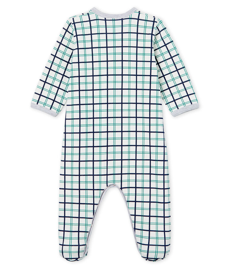 Baby Boys' Tube Knit Sleepsuit white/multicolor