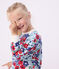Children's floral print cotton sweatshirt MARSHMALLOW white/MULTICO white