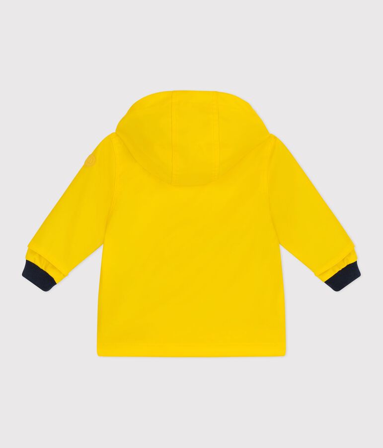 Babies' iconic plain raincoat JAUNE yellow