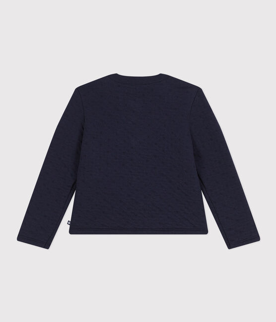Cardigan en tubique matelassé enfant fille SMOKING blue