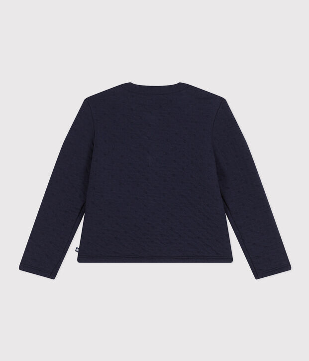 Cardigan en tubique matelass&eacute; enfant fille SMOKING