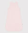 Baby sleeping bag in plain cotton TOG 0.5 FLEUR pink