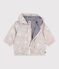 Babies' floral print windbreaker with a pinstripe lining blue/multicolor