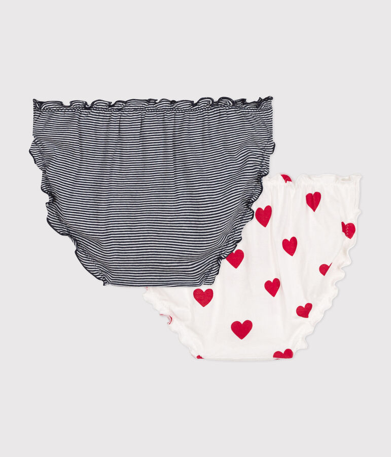 Women's Frill Cotton Briefs - 2-Pack multicolor