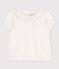 Babies' Organic Cotton Gauze Blouse MARSHMALLOW white