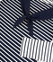 Women's Fine Breton Top. MARSHMALLOW white/SMOKING blue