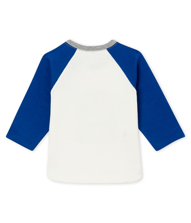 Baby boy's T-shirt white/blue