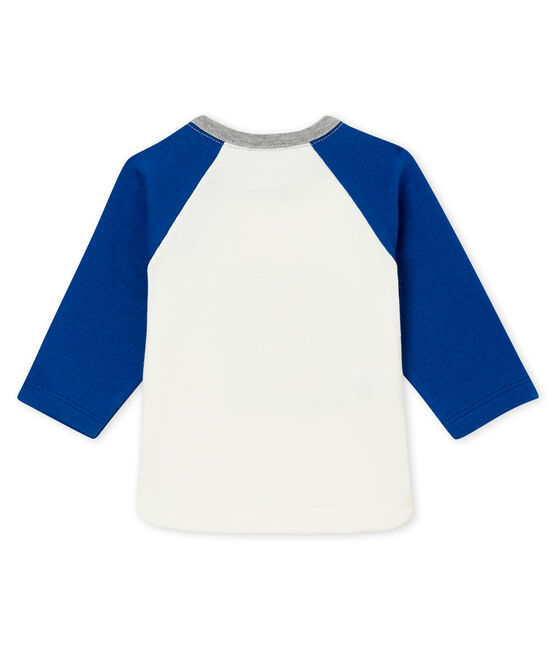Baby boy's T-shirt MARSHMALLOW white/LIMOGES blue