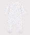 Heart Patterned Tube Knit Bodyjama MARSHMALLOW white/NEWBLEU