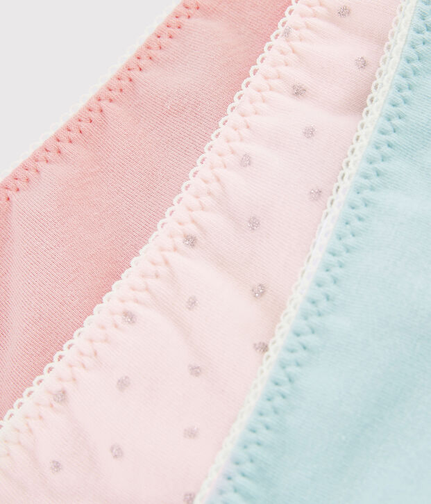 Girls' Glittery Knickers - 3-Piece Set multicolor