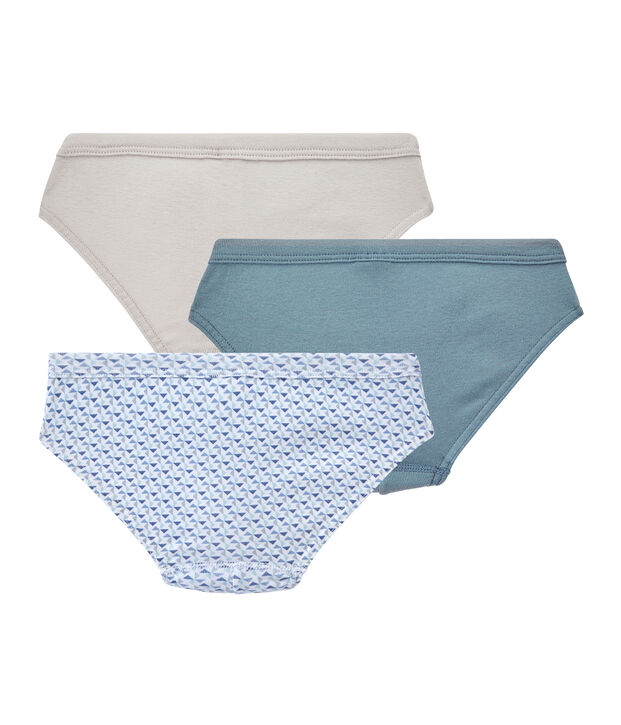 Set of 3 boys' briefs white