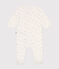 Babies' velour pyjamas MARSHMALLOW white/MULTICO white