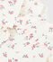 Babies' floral print cotton dress Ecru/multicolor