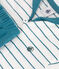 Babies' two-piece cotton set with a stripy T-shirt and plain shorts MARSHMALLOW green/DRAGONFLY