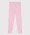 Children's plain cotton leggings MARQUISE pink