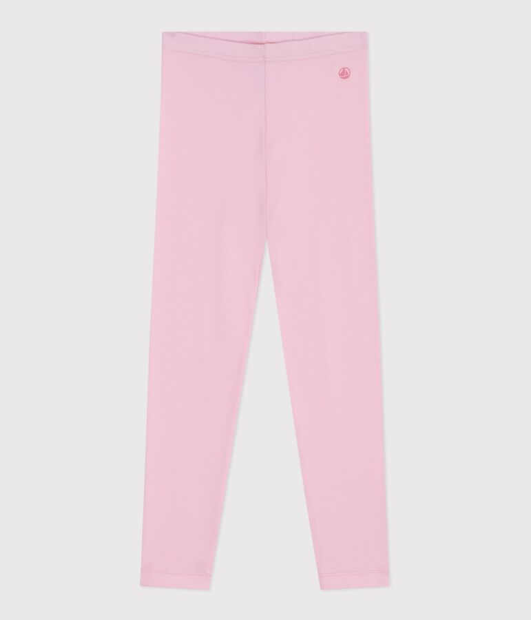 Children's plain cotton leggings MARQUISE pink