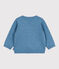 Babies' boat motif wool and cotton jumper ADRIATIC blue/MULTICO