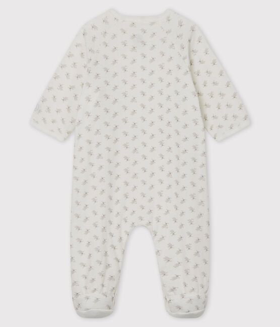Babies' Bunny Tube Knit Sleepsuit MARSHMALLOW white/MULTICO white