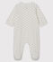 Babies' Bunny Tube Knit Sleepsuit MARSHMALLOW white/MULTICO white