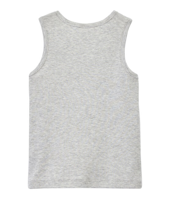 Boy's tank top with breast pocket BELUGA CHINE grey