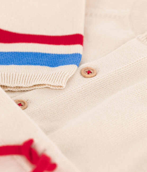 Babies' Knit Three-Piece Ecru/multicolor