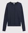 Women's Iconic Cotton Cardigan SMOKING blue